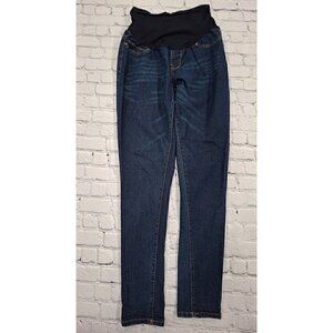 Hybrid and Company Women's Medium Distressed Maternity Blue Jeans/Sz L, Pre-owne